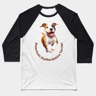 American Staffordshire Terrier Baseball T-Shirt